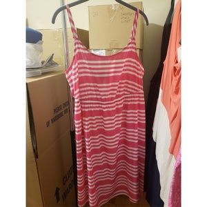 Pink Stripe Slip Dress